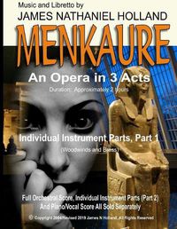 Cover image for Menkaure: An Opera in Three Acts, Individual Instrument Parts, Part 1 (Woodwinds and Brass)