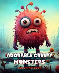 Cover image for Adorable Creepy Monsters Coloring Book