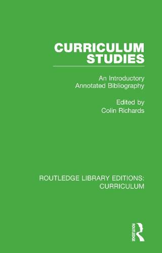 Cover image for Curriculum Studies: An Introductory Annotated Bibliography