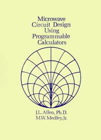 Cover image for Microwave Circuit Design Using Programmable Calculators