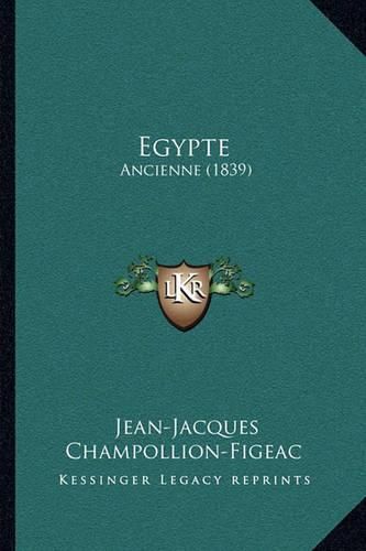 Egypte: Ancienne (1839)