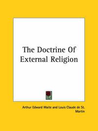 Cover image for The Doctrine of External Religion