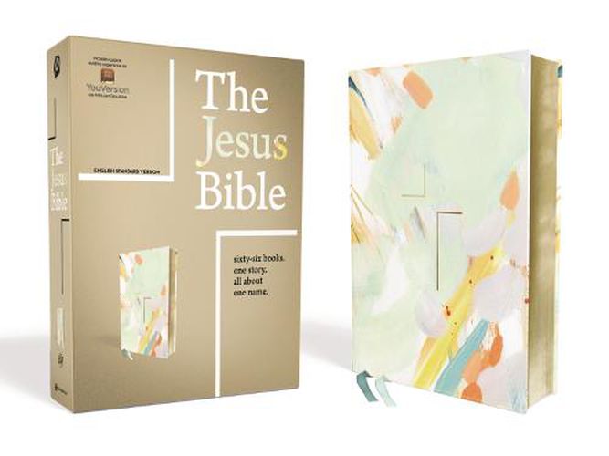 Cover image for The Jesus Bible Artist Edition, ESV, Leathersoft, Multi-color/Teal