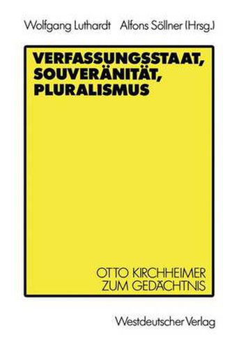 Verfassungsstaat, Souveranitat, Pluralismus