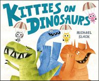 Cover image for Kitties on Dinosaurs