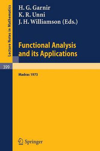 Cover image for Functional Analysis and its Applications: International Conference, Madras, 1973