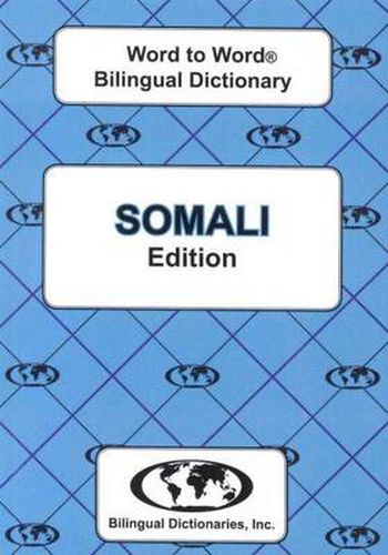 Cover image for English-Somali & Somali-English Word-to-Word Dictionary