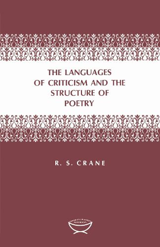 Cover image for Languages of Criticism and the Structure of Poetry