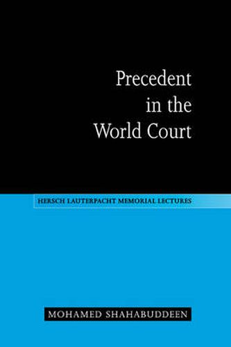 Cover image for Precedent in the World Court