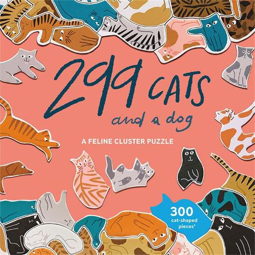 299 Cats and a Dog: A Feline Cluster Puzzle (300 pieces)