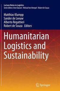 Cover image for Humanitarian Logistics and Sustainability