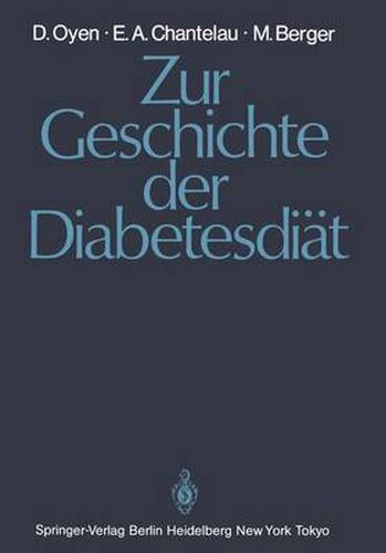 Zur Geschichte Der Diabetesdiat