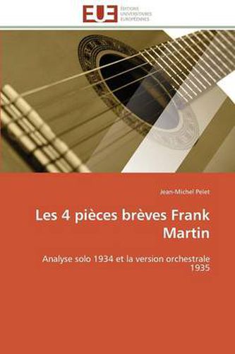 Cover image for Les 4 Pi ces Br ves Frank Martin