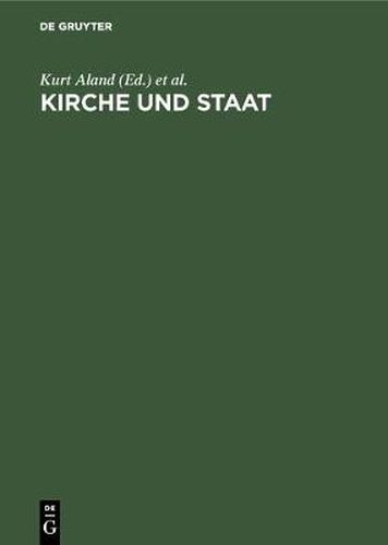 Cover image for Kirche und Staat