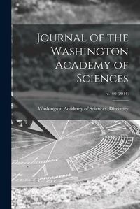 Cover image for Journal of the Washington Academy of Sciences; v.100 (2014)