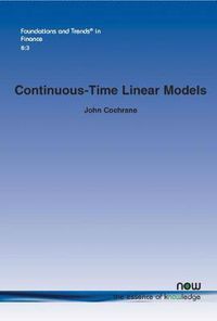 Cover image for Continuous-Time Linear Models