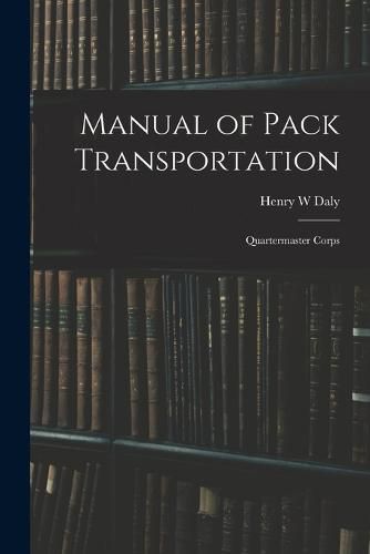 Cover image for Manual of Pack Transportation