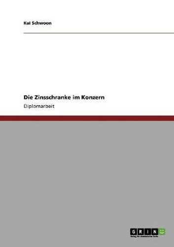 Cover image for Die Zinsschranke im Konzern
