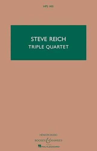 Cover image for Triple Quartet: Hawkes Pocket Scores Hps 1401-Score Only
