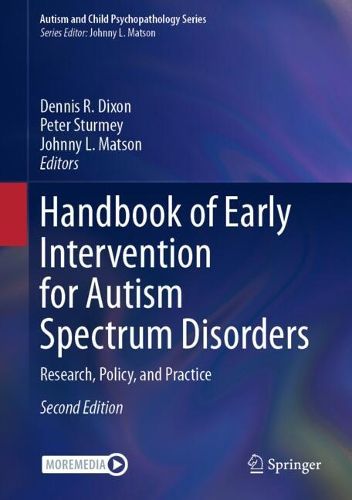 Cover image for Handbook of Early Intervention for Autism Spectrum Disorders