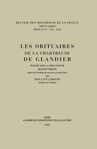 Cover image for Les obituaires de la chartreuse de Glandier