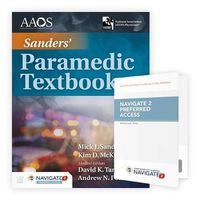 Cover image for Sanders' Paramedic Textbook includes Navigate Preferred Access