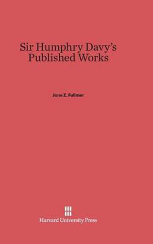 Sir Humphry Davy's Published Works