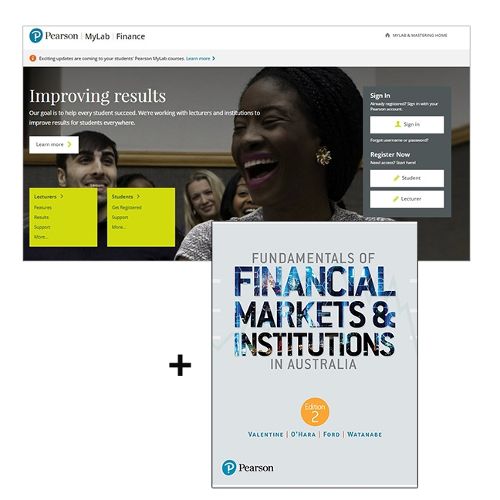 Cover image for Fundamentals of Financial Markets and Institutions in Australia + MyLab Finance