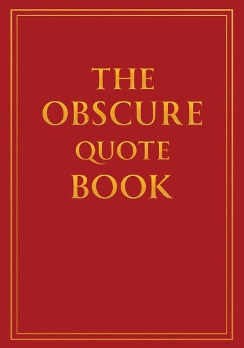 Cover image for The Obscure Quote Book