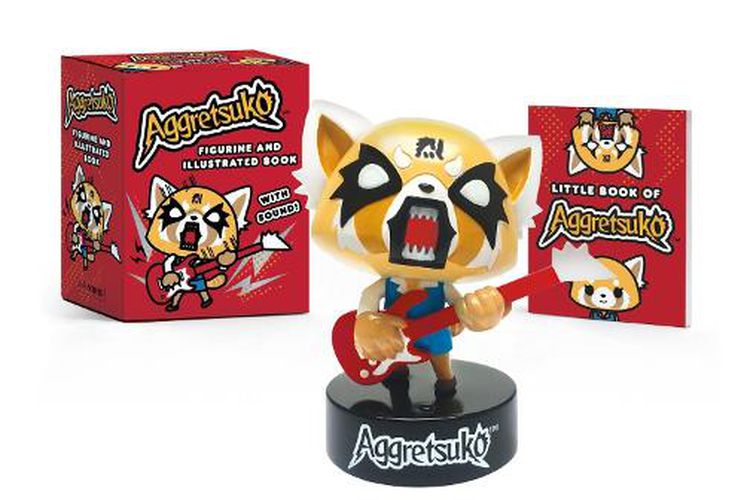 Cover image for Aggretsuko Figurine and Illustrated Book: With Sound!