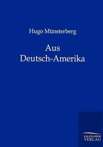 Cover image for Aus Deutsch-Amerika