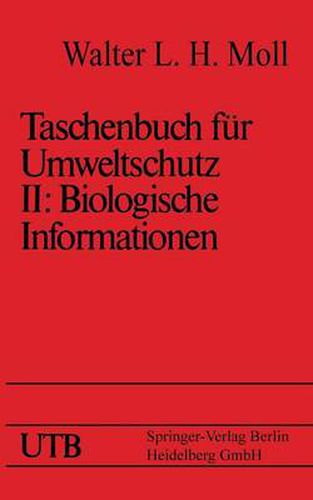 Cover image for Taschenbuch Fur Umweltschutz: Band II: Biologische Informationen