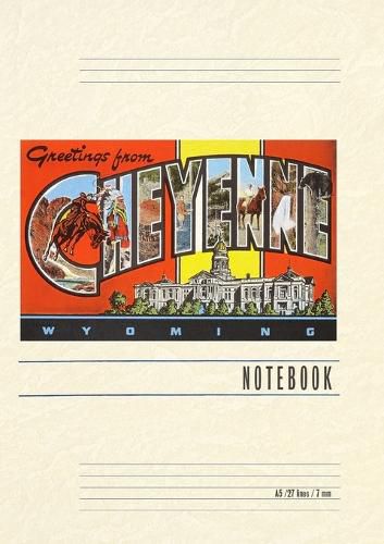 Cover image for Vintage Lined Notebook Greetings from Cheyenne, Wyoming