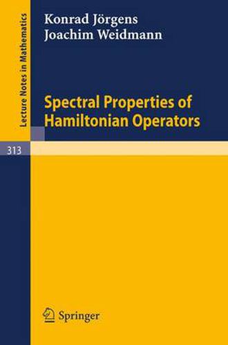 Cover image for Spectral Properties of Hamiltonian Operators