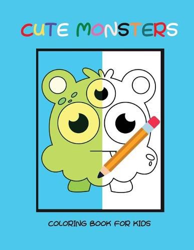 Cover image for Cute monsters coloring book for kids