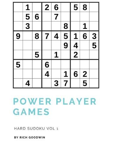 Cover image for Power Player Games Hard Sudoku Vol 1