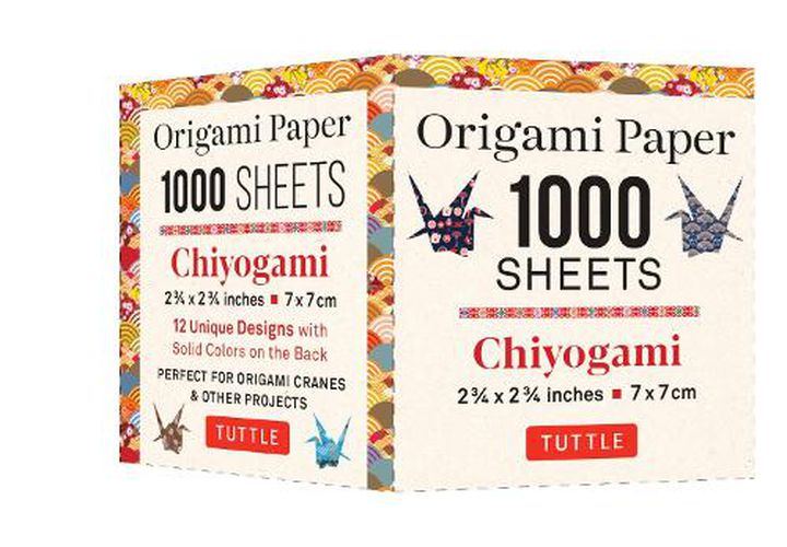 Cover image for Origami Paper Chiyogami 1000 Sheets 2 3/4 In (7 Cm)