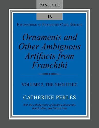 Cover image for Ornaments and Other Ambiguous Artifacts from Franchthi