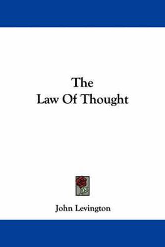 Cover image for The Law of Thought