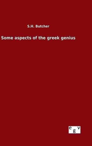 Cover image for Some aspects of the greek genius