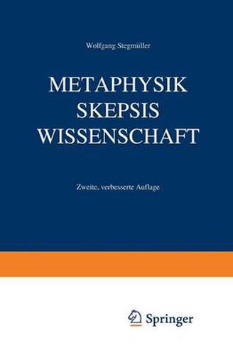 Cover image for Metaphysik Skepsis Wissenschaft