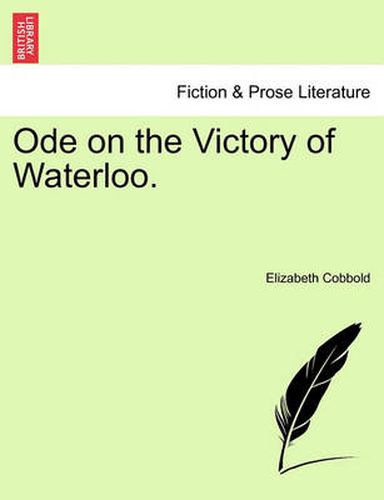 Cover image for Ode on the Victory of Waterloo.