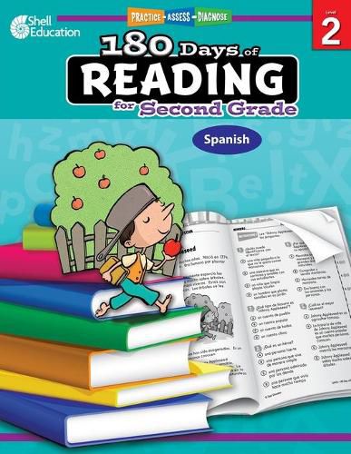 Cover image for 180 Days of Reading for Second Grade (Spanish): Practice, Assess, Diagnose