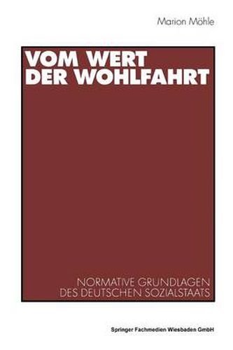 Cover image for Vom Wert Der Wohlfahrt