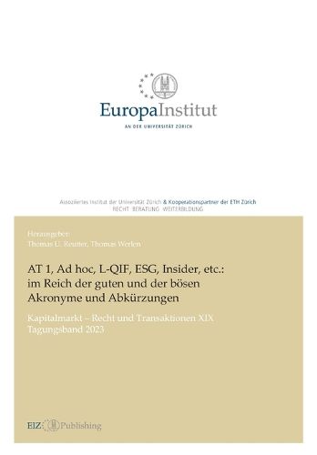 Cover image for AT 1, Ad hoc, L-QIF, ESG, Insider, etc.