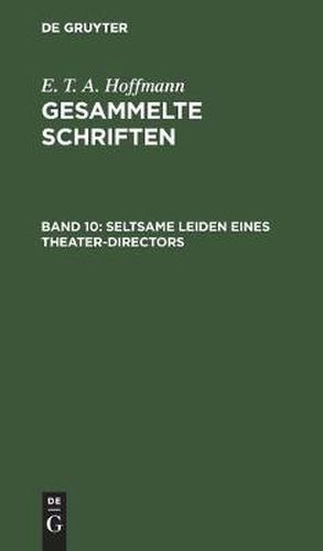 Cover image for Seltsame Leiden Eines Theater-Directors