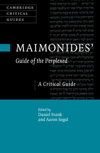 Cover image for Maimonides' Guide of the Perplexed: A Critical Guide