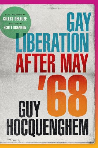 Cover image for Gay Liberation after May '68