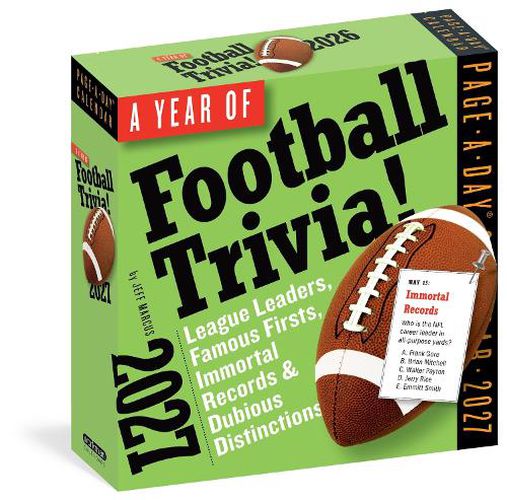 Cover image for A Year of Football Trivia! Page-A-Day (R) Calendar 2027