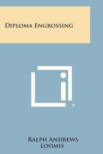Cover image for Diploma Engrossing